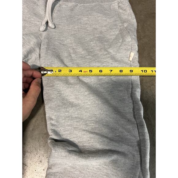 American Giant Mens Jogger Sweatpants Gray Size S Drawstring Cotton USA Made - Picture 10 of 13